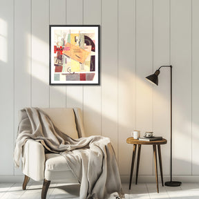 Pablo Picasso Wall Art Clarinet,Bottle of bass,Newspaper Poster Framed Art