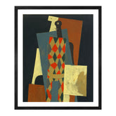 Pablo Picasso Wall Art Harlequin Poster Framed Art