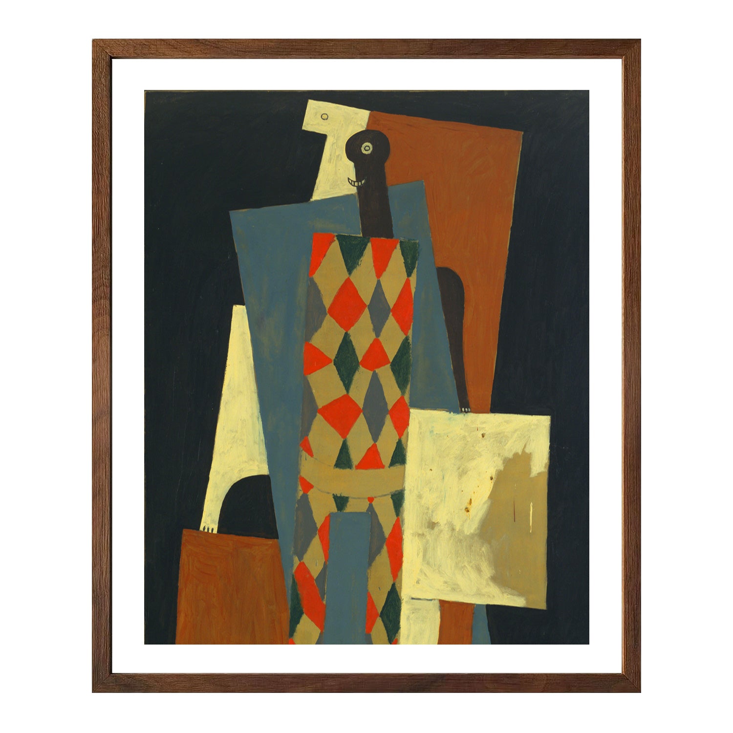 Pablo Picasso Wall Art Harlequin Poster Framed Art