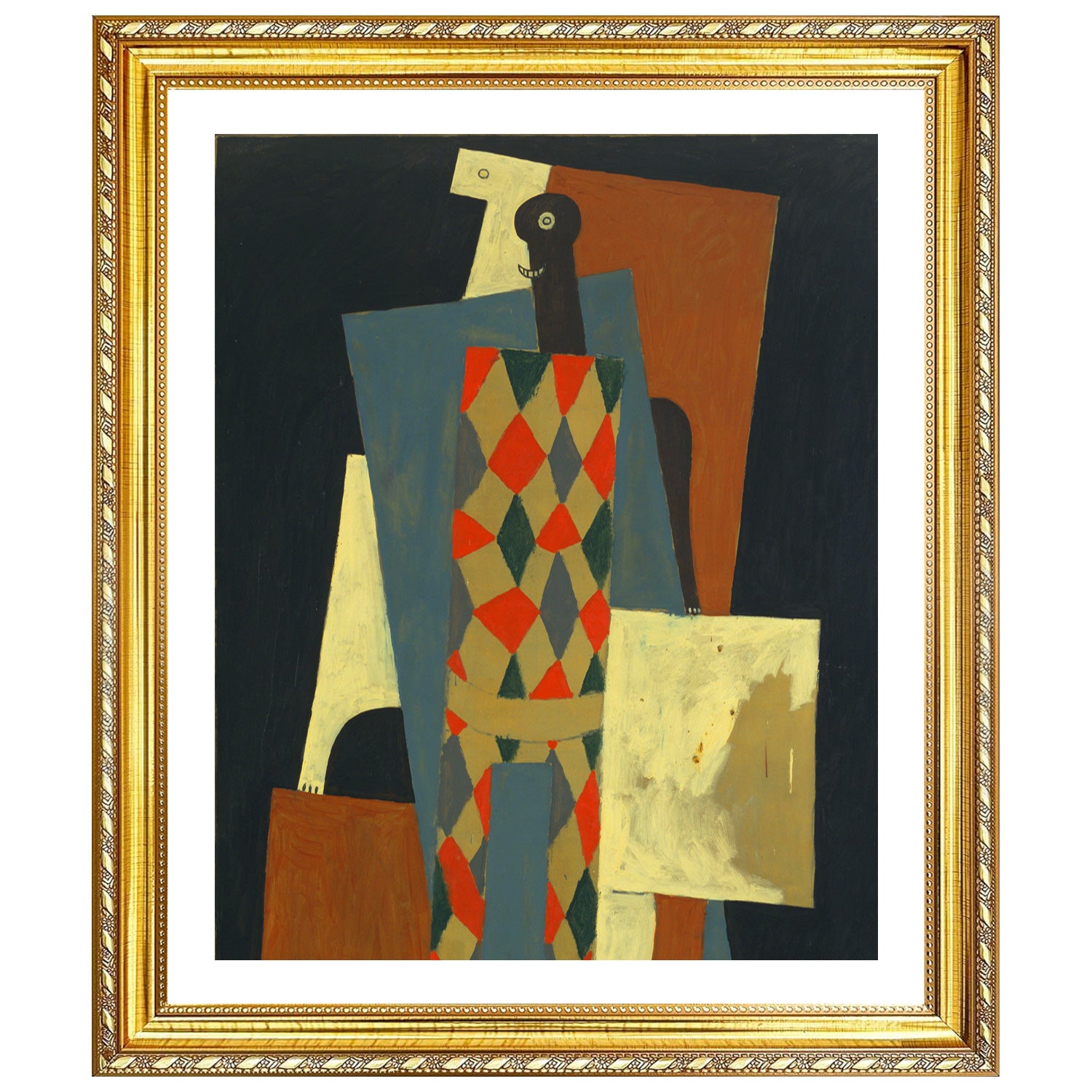 Pablo Picasso Wall Art Harlequin Poster Framed Art