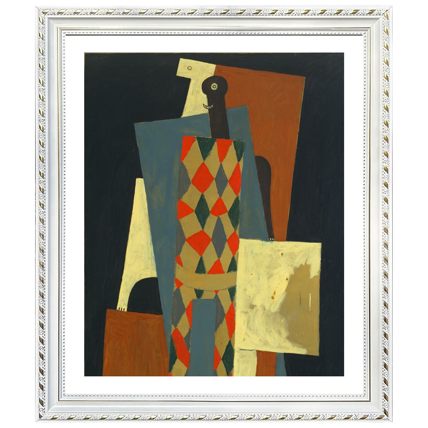 Pablo Picasso Wall Art Harlequin Poster Framed Art