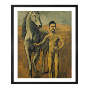 Pablo Picasso Wall Art Boy Leading A Horse Poster Framed Art
