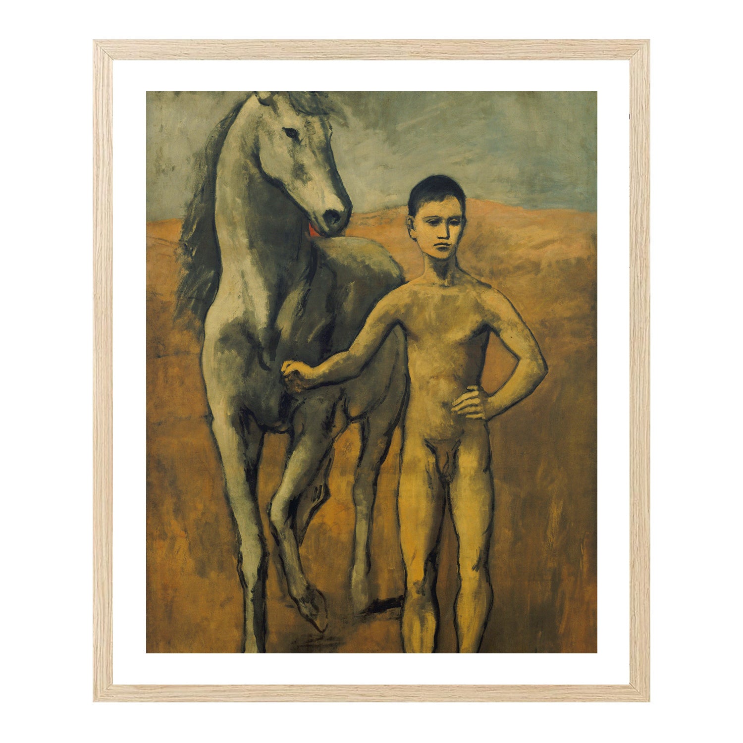 Pablo Picasso Wall Art Boy Leading A Horse Poster Framed Art