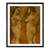 Pablo Picasso Wall Art Two Women Poster Framed Art
