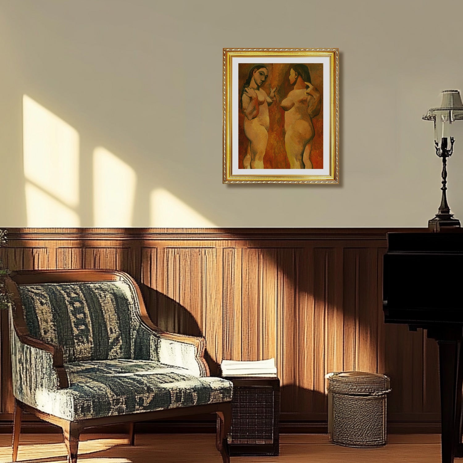 Pablo Picasso Wall Art Two Women Poster Framed Art