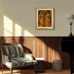 Pablo Picasso Wall Art Two Women Poster Framed Art