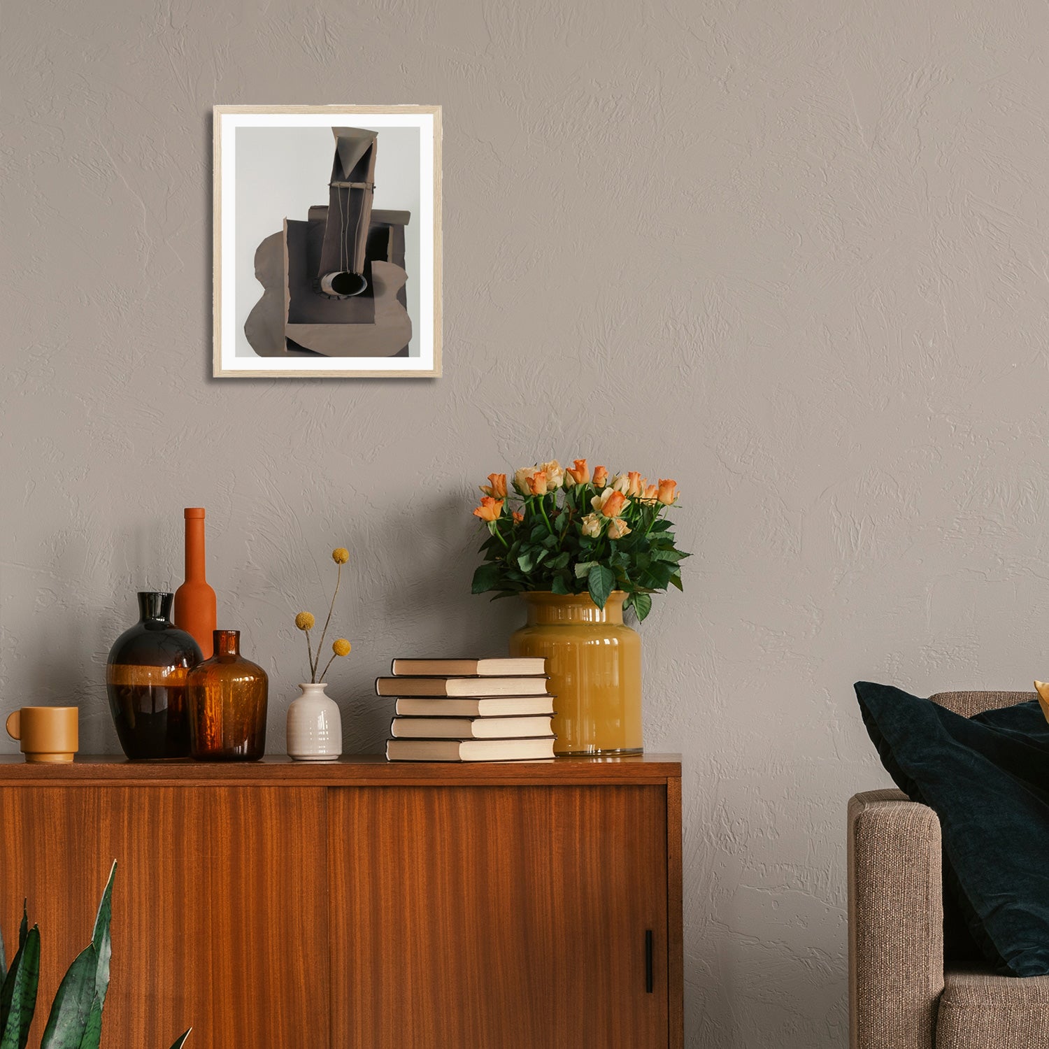 Pablo Picasso Wall Art Cubist Sculpture Poster Framed Art