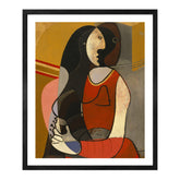 Pablo Picasso Wall Art Seated Woman Poster Framed Art