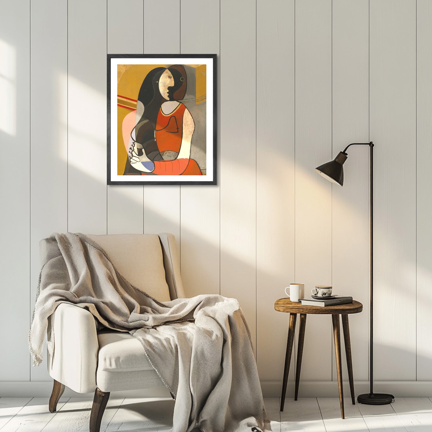 Pablo Picasso Wall Art Seated Woman Poster Framed Art