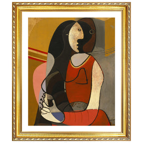 Pablo Picasso Wall Art Seated Woman Poster Framed Art