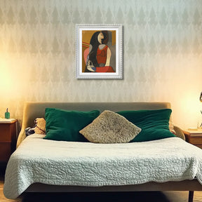 Pablo Picasso Wall Art Seated Woman Poster Framed Art