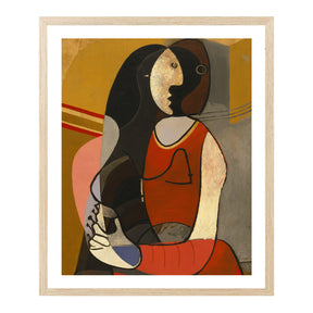 Pablo Picasso Wall Art Seated Woman Poster Framed Art