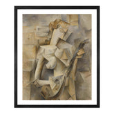 Pablo Picasso Wall Art Girl with a Mandolin Poster Framed Art
