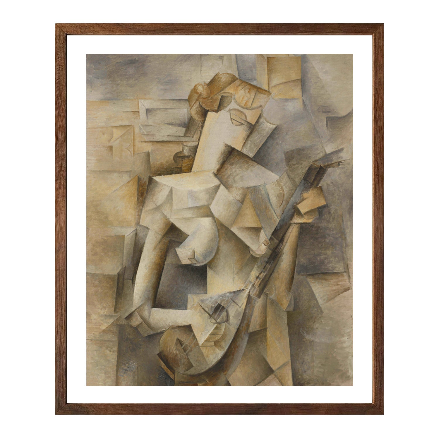 Pablo Picasso Wall Art Girl with a Mandolin Poster Framed Art