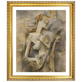 Pablo Picasso Wall Art Girl with a Mandolin Poster Framed Art