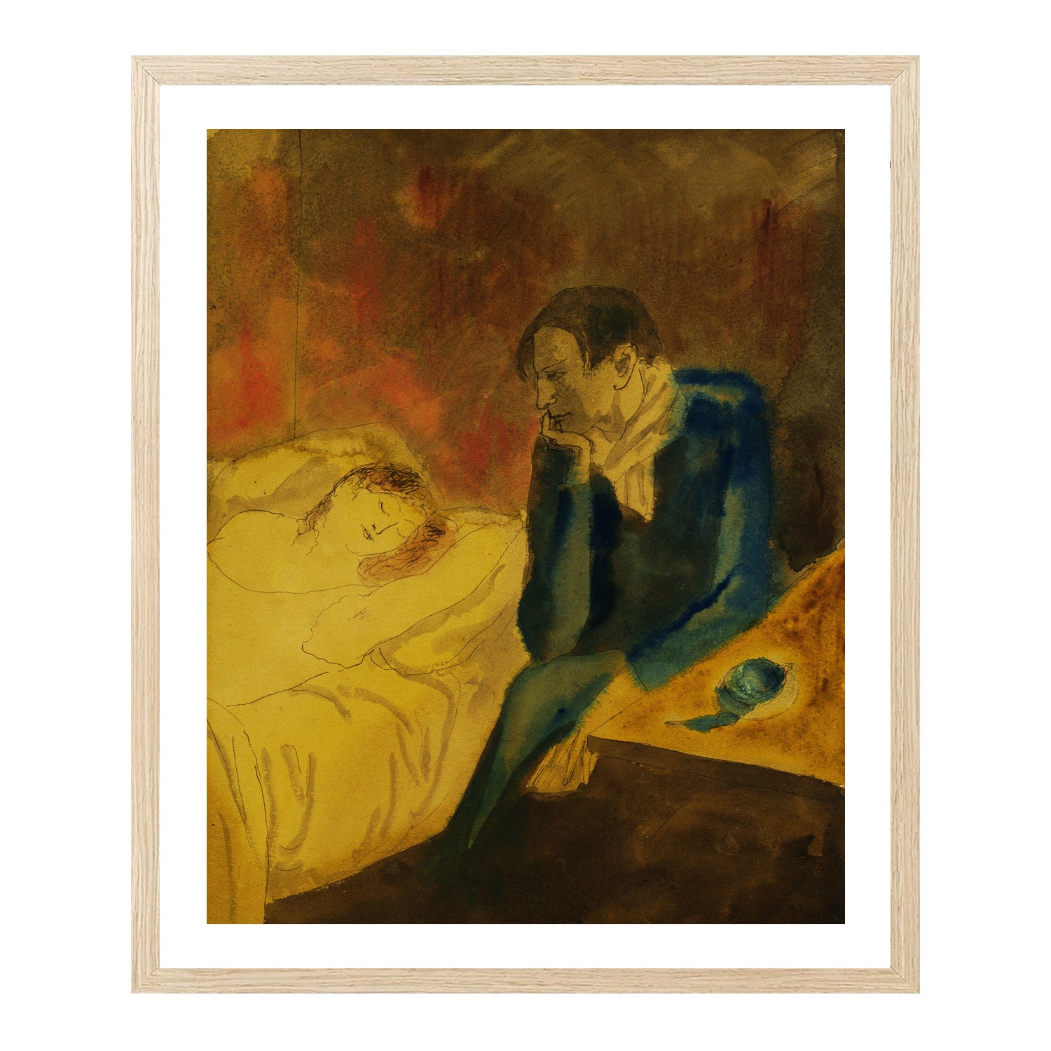 Pablo Picasso Wall Art Meditation Poster Framed Art