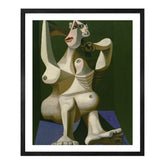 Pablo Picasso Wall Art Woman Dressing Hair Poster Framed Art
