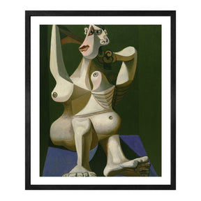 Pablo Picasso Wall Art Woman Dressing Hair Poster Framed Art