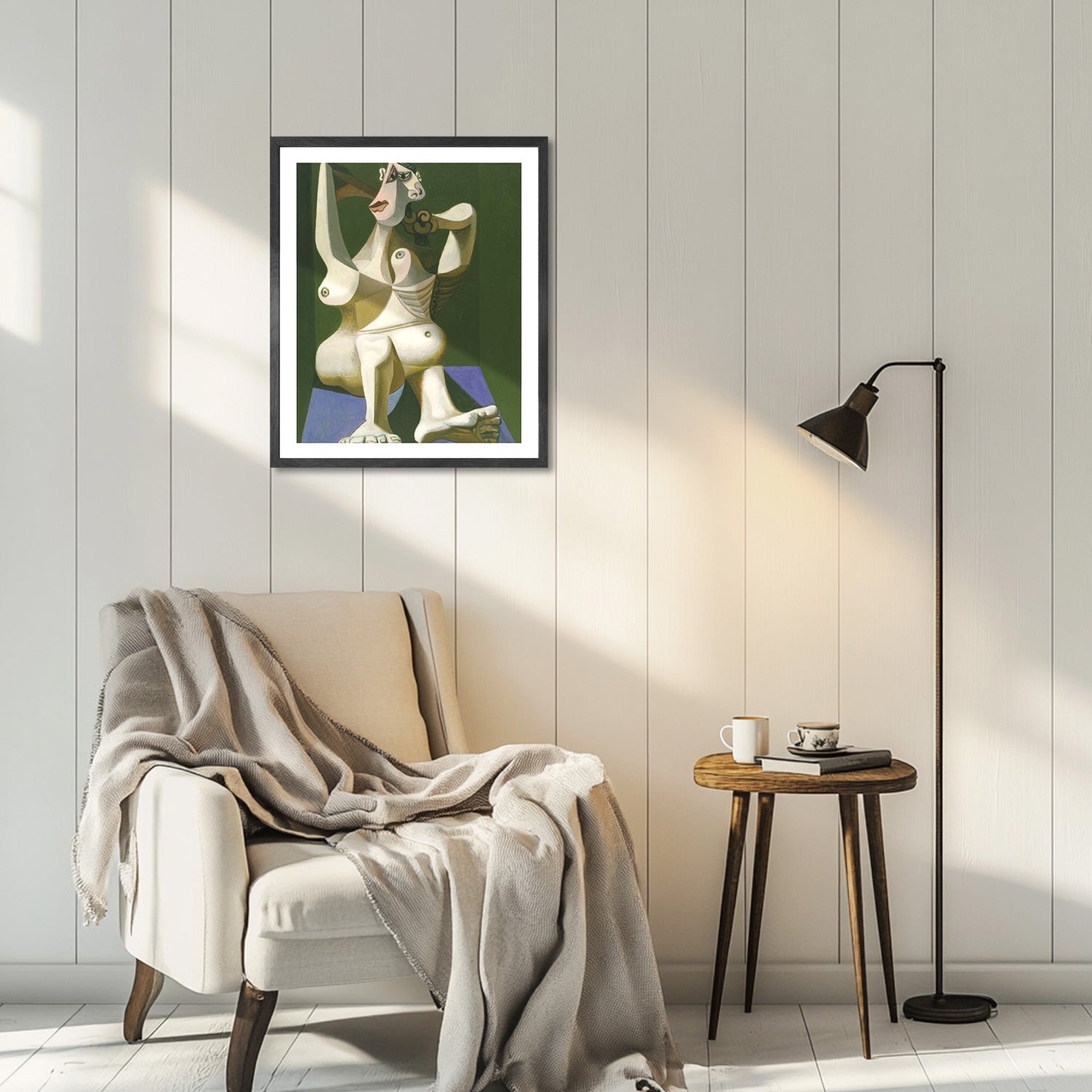 Pablo Picasso Wall Art Woman Dressing Hair Poster Framed Art