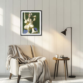 Pablo Picasso Wall Art Woman Dressing Hair Poster Framed Art