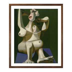 Pablo Picasso Wall Art Woman Dressing Hair Poster Framed Art