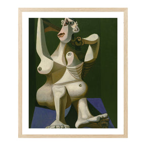 Pablo Picasso Wall Art Woman Dressing Hair Poster Framed Art