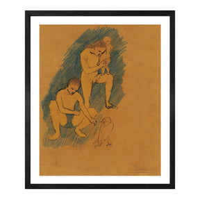 Pablo Picasso Wall Art Feeding Bird Poster Framed Art