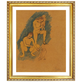 Pablo Picasso Wall Art Feeding Bird Poster Framed Art