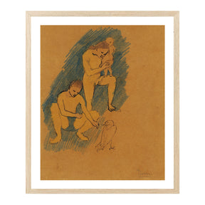 Pablo Picasso Wall Art Feeding Bird Poster Framed Art