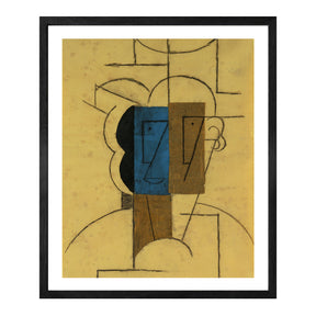 Pablo Picasso Wall Art Head of a man with hat Poster Framed Art