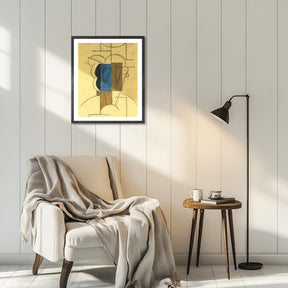 Pablo Picasso Wall Art Head of a man with hat Poster Framed Art