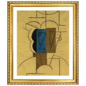 Pablo Picasso Wall Art Head of a man with hat Poster Framed Art