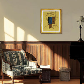 Pablo Picasso Wall Art Head of a man with hat Poster Framed Art