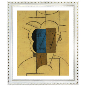 Pablo Picasso Wall Art Head of a man with hat Poster Framed Art