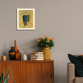 Pablo Picasso Wall Art Head of a man with hat Poster Framed Art