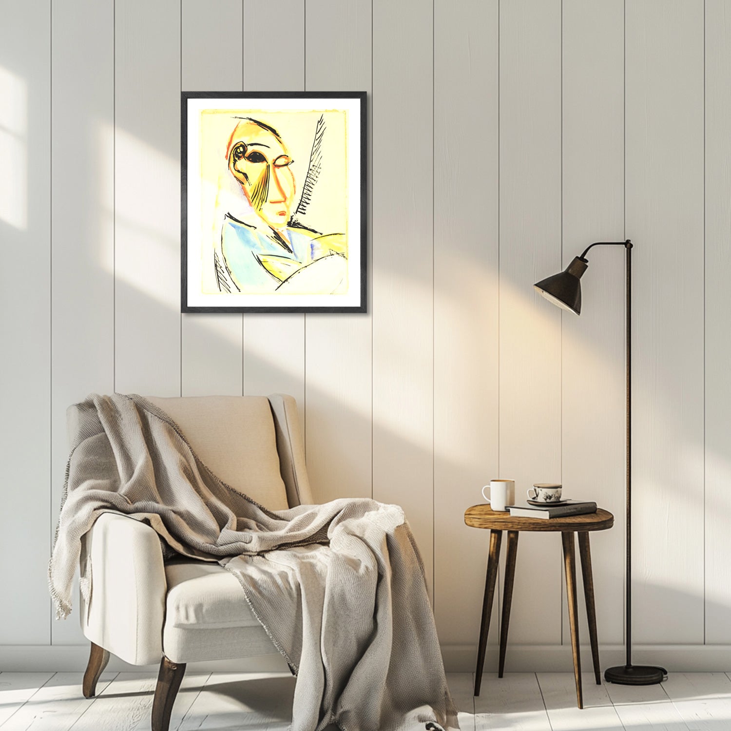 Pablo Picasso Wall Art Head of the Medical Student Poster Framed Art