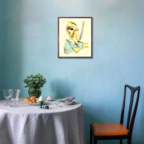 Pablo Picasso Wall Art Head of the Medical Student Poster Framed Art