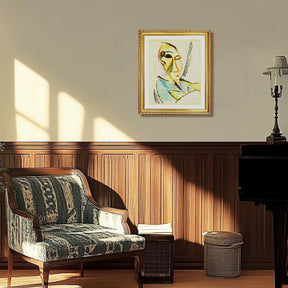 Pablo Picasso Wall Art Head of the Medical Student Poster Framed Art