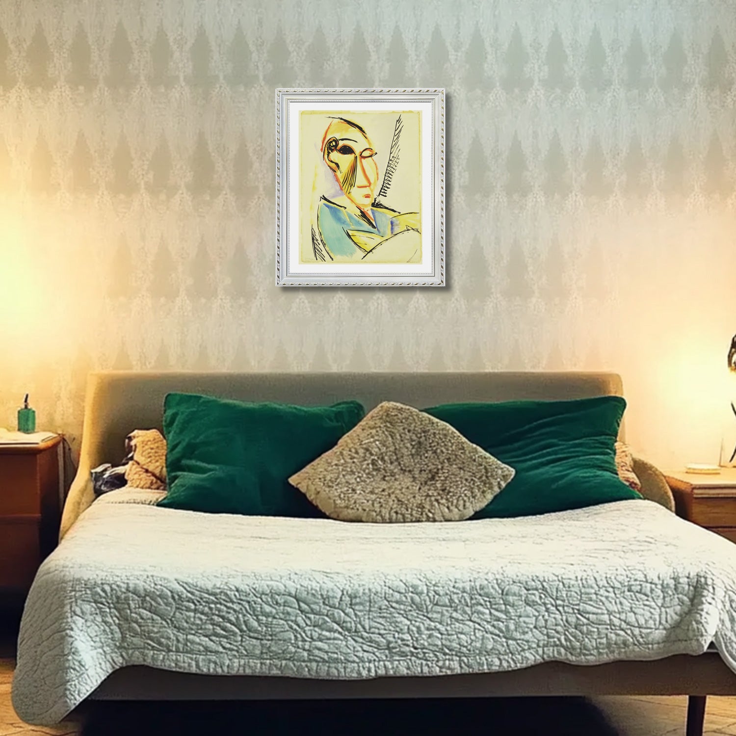 Pablo Picasso Wall Art Head of the Medical Student Poster Framed Art