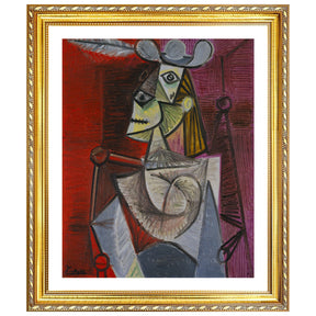 Pablo Picasso Wall Art Woman in an Armchair Poster Framed Art
