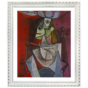 Pablo Picasso Wall Art Woman in an Armchair Poster Framed Art