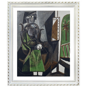 Pablo Picasso Wall Art Seating Woman Poster Framed Art