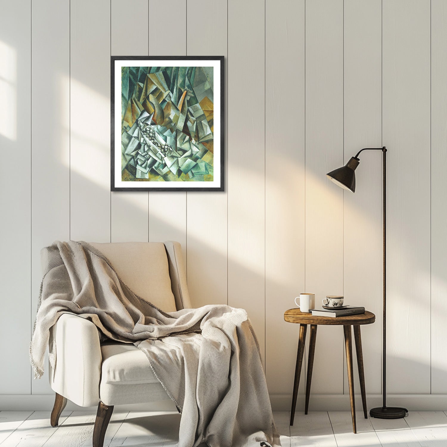 Pablo Picasso Wall Art Still Life with Liquer Bottle Poster Framed Art