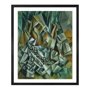 Pablo Picasso Wall Art Still Life with Liquer Bottle Poster Framed Art