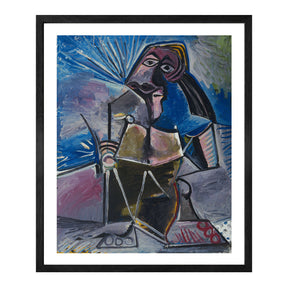 Pablo Picasso Wall Art Man At Work Poster Framed Art