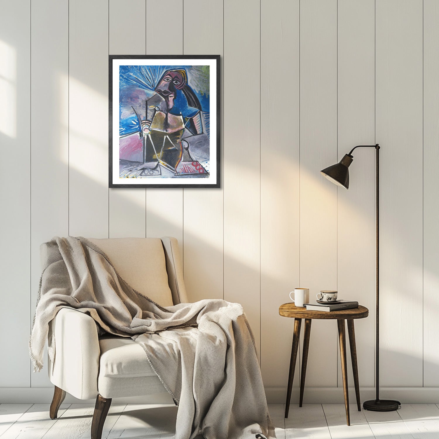 Pablo Picasso Wall Art Man At Work Poster Framed Art