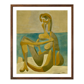 Pablo Picasso Wall Art Seated Bather Poster Framed Art