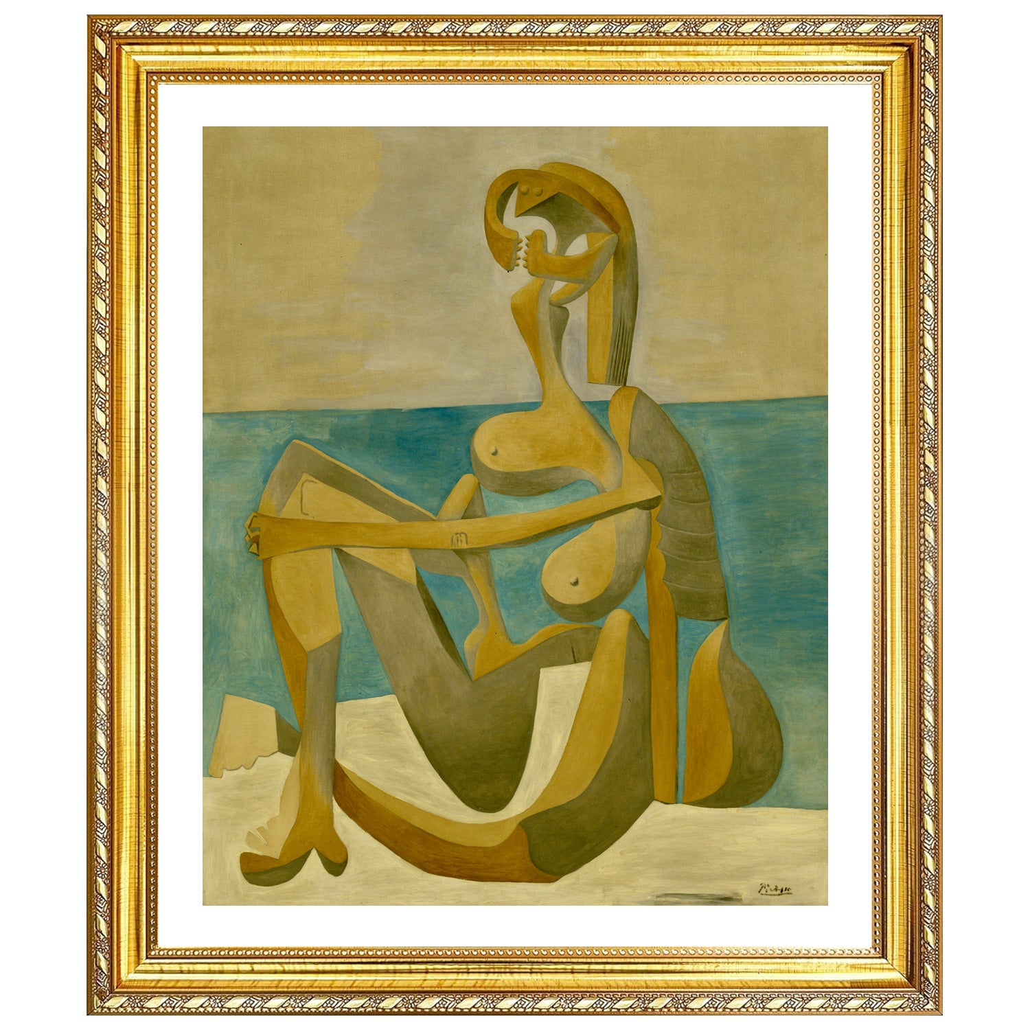 Pablo Picasso Wall Art Seated Bather Poster Framed Art