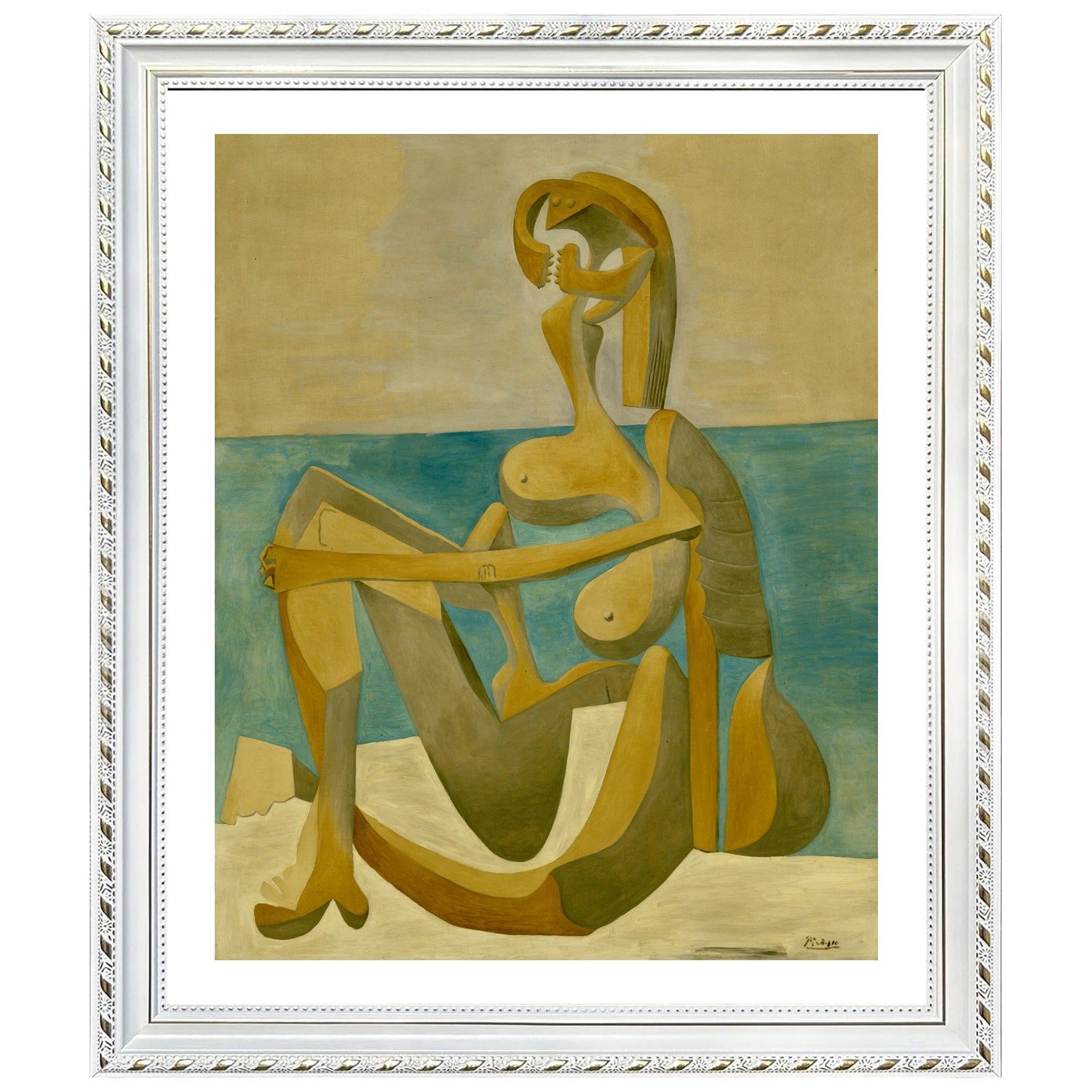 Pablo Picasso Wall Art Seated Bather Poster Framed Art