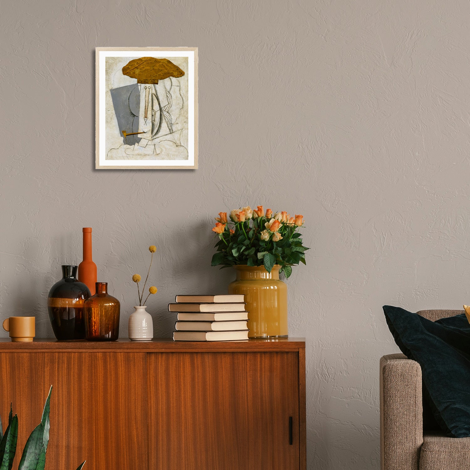 Pablo Picasso Wall Art Etudiant La Pipe Poster Framed Art